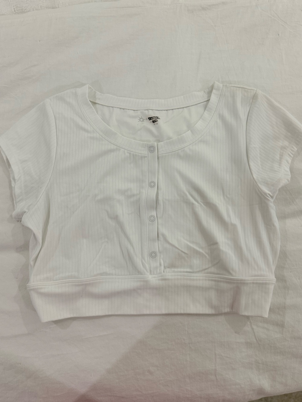 Offline by Aerie Cropped Button Top